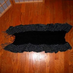 Unknown Brand Metallic Striped Scarf